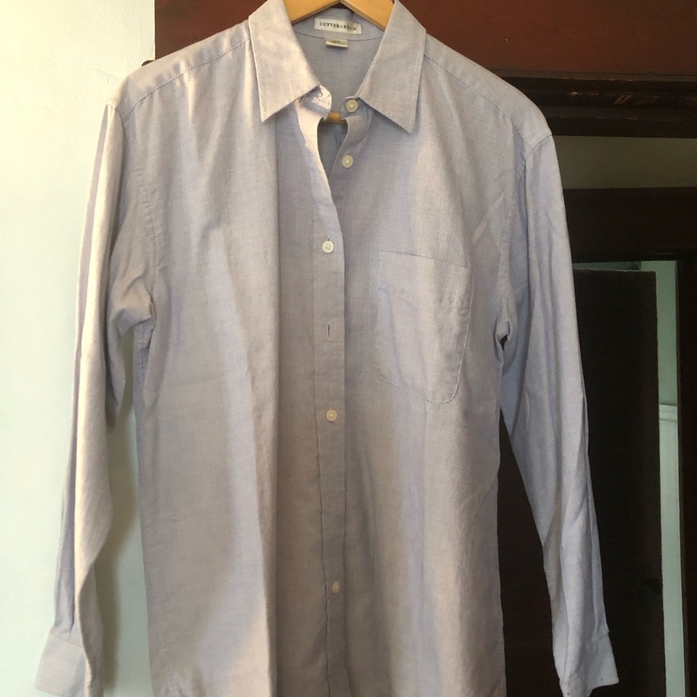 Cutter & Buck Light Blue Casual Button-Down Shirt
